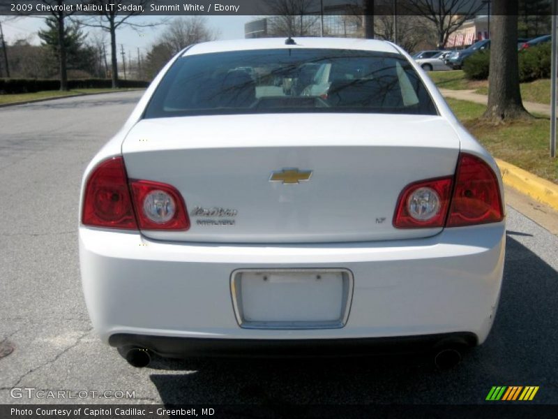 Summit White / Ebony 2009 Chevrolet Malibu LT Sedan