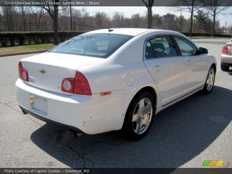 Summit White / Ebony 2009 Chevrolet Malibu LT Sedan