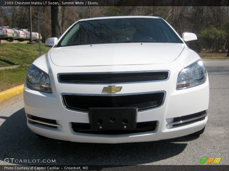 Summit White / Ebony 2009 Chevrolet Malibu LT Sedan