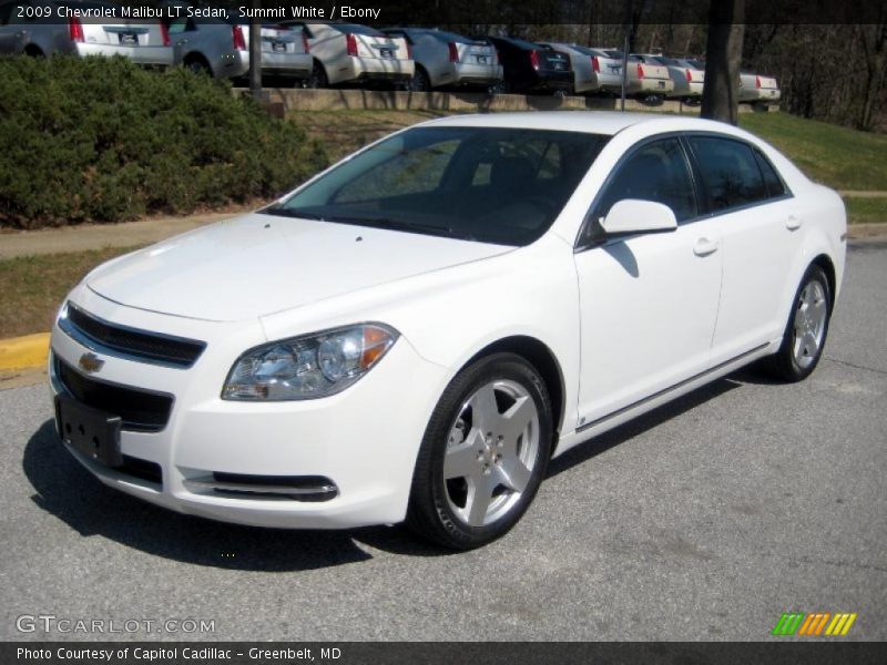 Summit White / Ebony 2009 Chevrolet Malibu LT Sedan