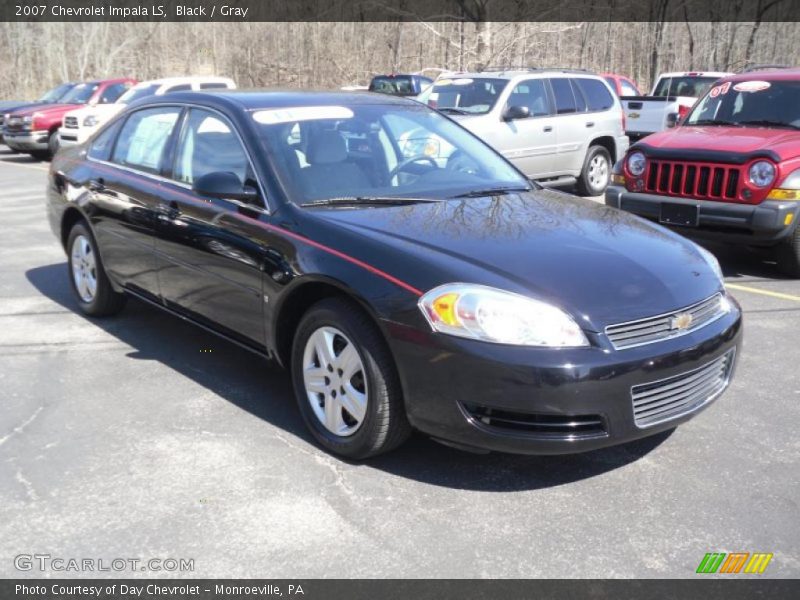 Black / Gray 2007 Chevrolet Impala LS