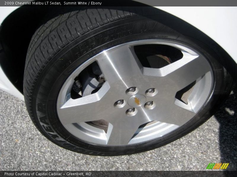 Summit White / Ebony 2009 Chevrolet Malibu LT Sedan
