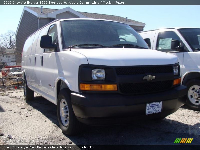 Summit White / Medium Pewter 2010 Chevrolet Express 3500 Extended Work Van