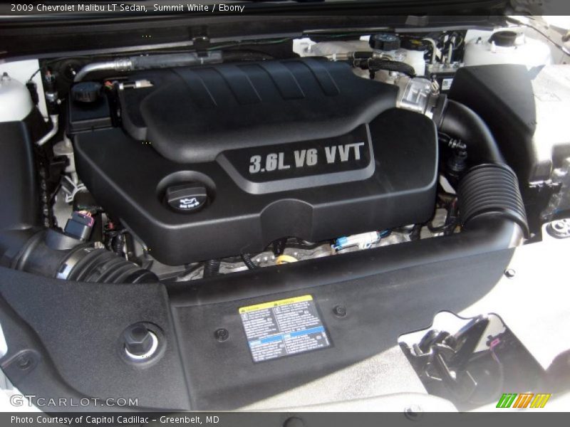 Summit White / Ebony 2009 Chevrolet Malibu LT Sedan