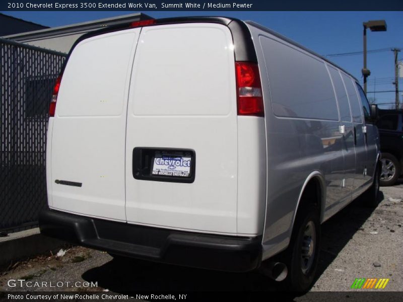 Summit White / Medium Pewter 2010 Chevrolet Express 3500 Extended Work Van
