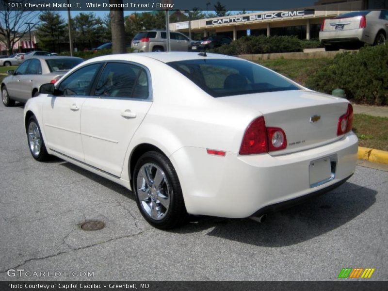 White Diamond Tricoat / Ebony 2011 Chevrolet Malibu LT