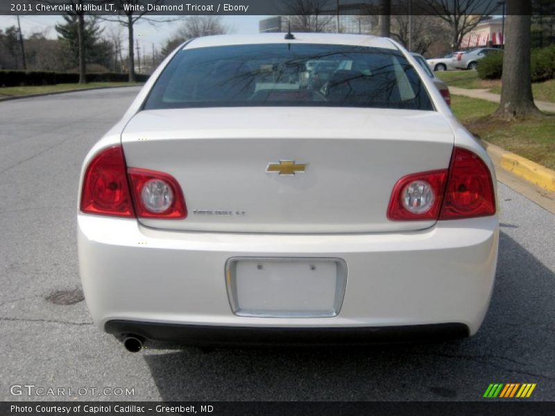 White Diamond Tricoat / Ebony 2011 Chevrolet Malibu LT