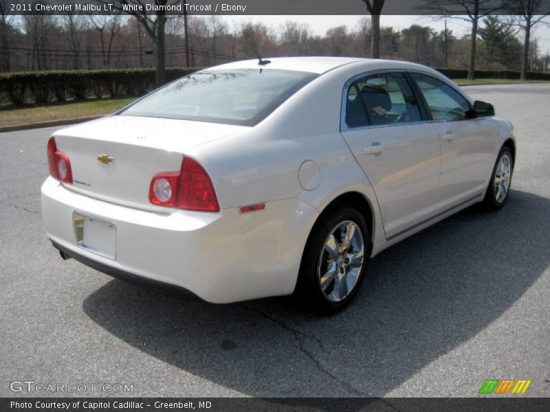 White Diamond Tricoat / Ebony 2011 Chevrolet Malibu LT