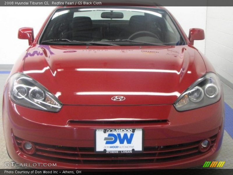 Redfire Pearl / GS Black Cloth 2008 Hyundai Tiburon GS
