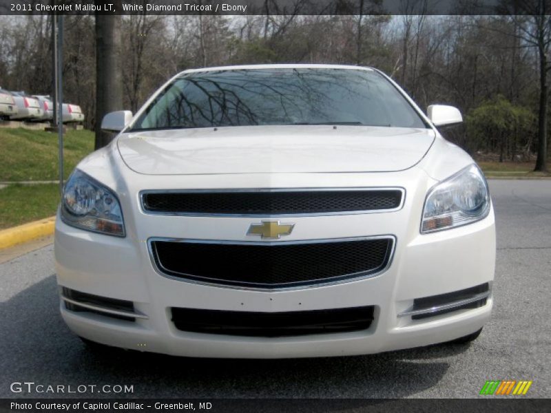 White Diamond Tricoat / Ebony 2011 Chevrolet Malibu LT