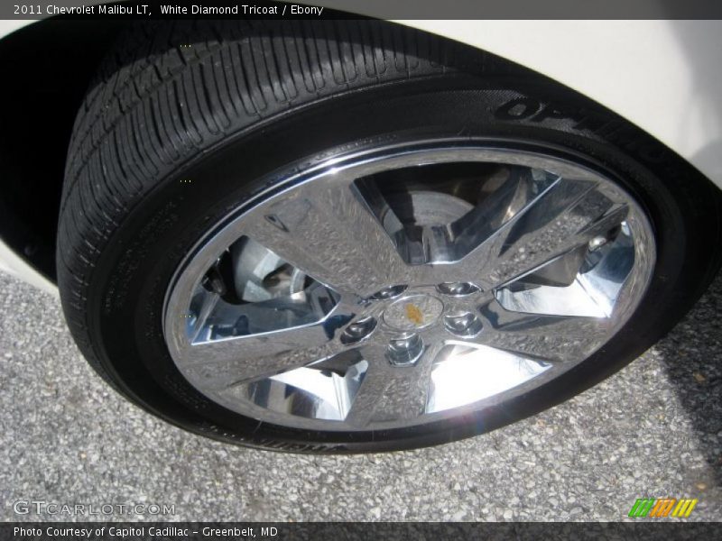 White Diamond Tricoat / Ebony 2011 Chevrolet Malibu LT