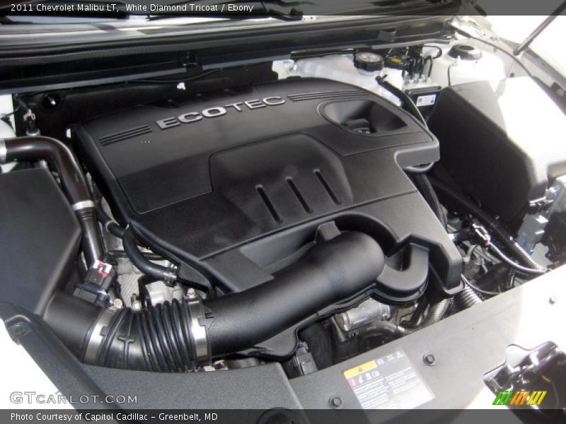 White Diamond Tricoat / Ebony 2011 Chevrolet Malibu LT