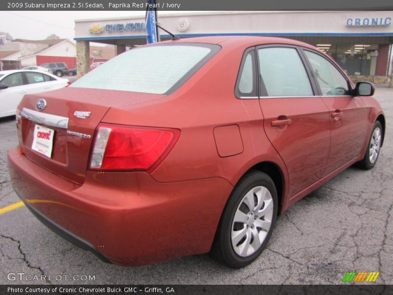 Paprika Red Pearl / Ivory 2009 Subaru Impreza 2.5i Sedan