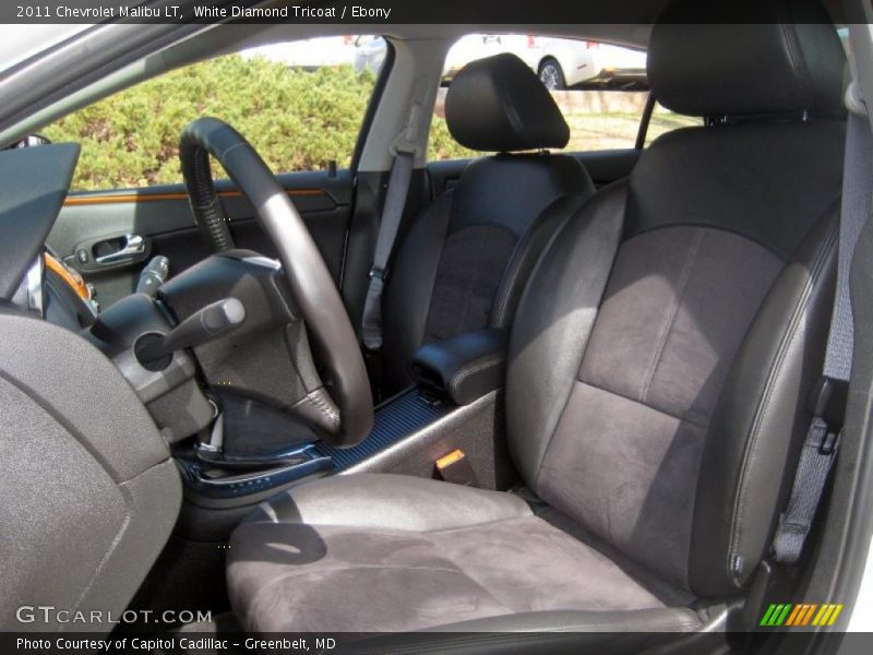 White Diamond Tricoat / Ebony 2011 Chevrolet Malibu LT