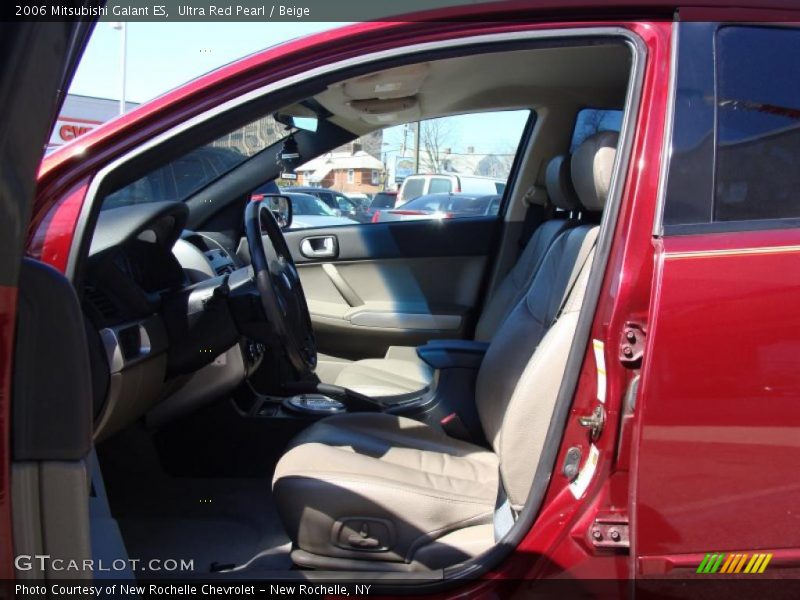 Ultra Red Pearl / Beige 2006 Mitsubishi Galant ES