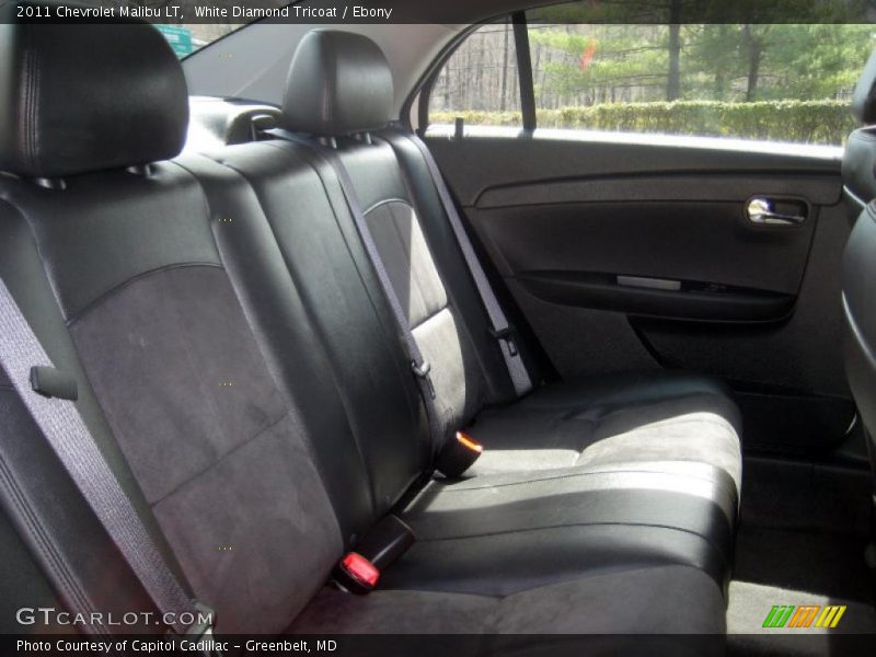 White Diamond Tricoat / Ebony 2011 Chevrolet Malibu LT
