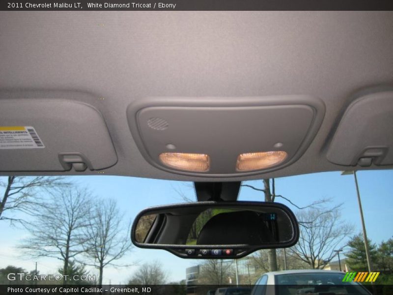 White Diamond Tricoat / Ebony 2011 Chevrolet Malibu LT