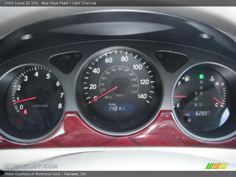 Blue Onyx Pearl / Light Charcoal 2003 Lexus ES 300