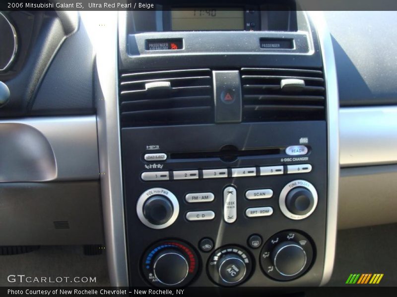 Ultra Red Pearl / Beige 2006 Mitsubishi Galant ES