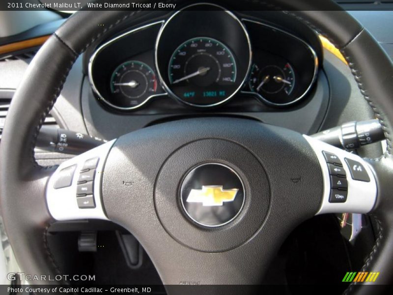 White Diamond Tricoat / Ebony 2011 Chevrolet Malibu LT