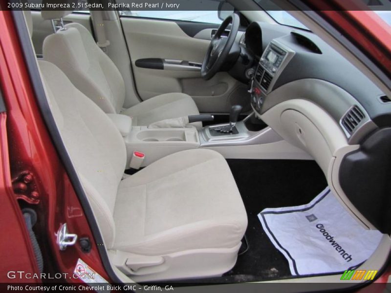  2009 Impreza 2.5i Sedan Ivory Interior