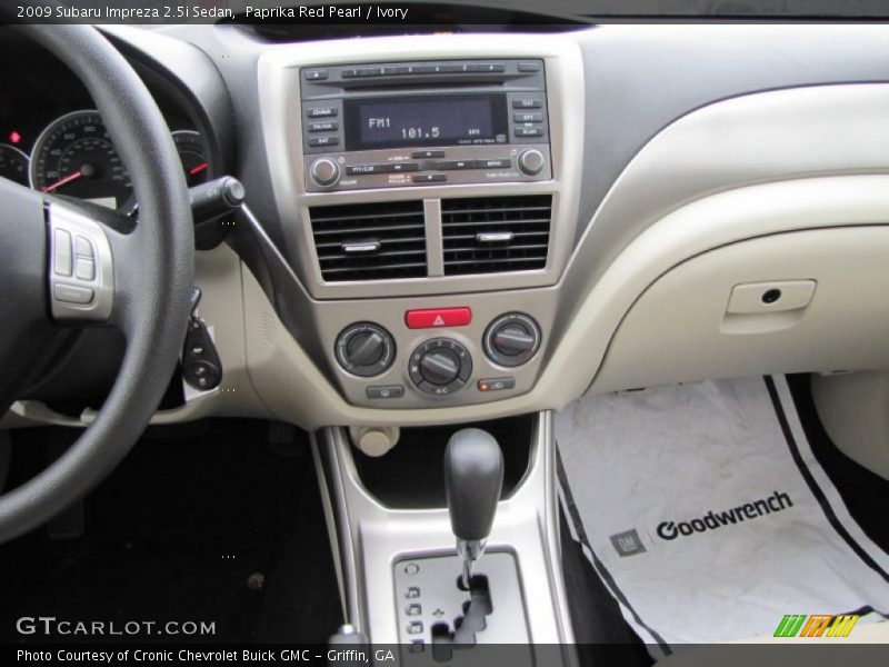 Dashboard of 2009 Impreza 2.5i Sedan