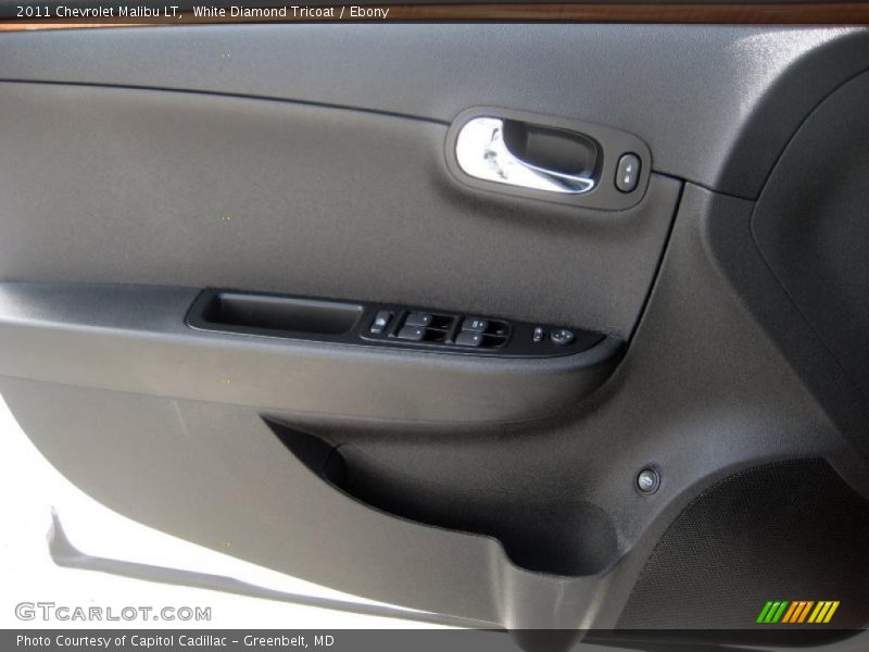 White Diamond Tricoat / Ebony 2011 Chevrolet Malibu LT