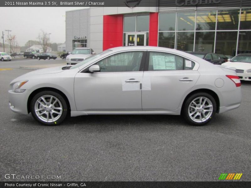Brilliant Silver / Charcoal 2011 Nissan Maxima 3.5 SV