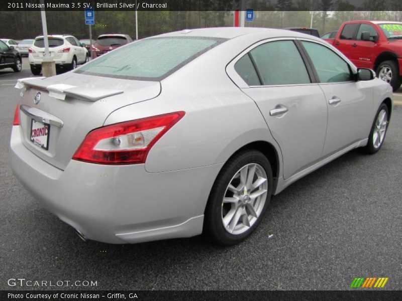 Brilliant Silver / Charcoal 2011 Nissan Maxima 3.5 SV