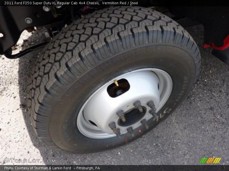 Vermillion Red / Steel 2011 Ford F350 Super Duty XL Regular Cab 4x4 Chassis