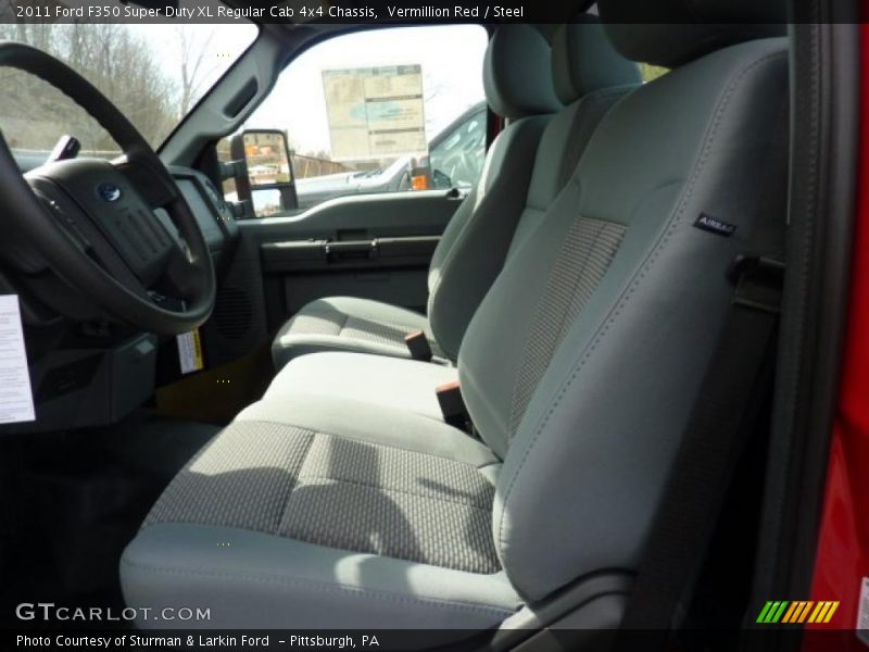  2011 F350 Super Duty XL Regular Cab 4x4 Chassis Steel Interior