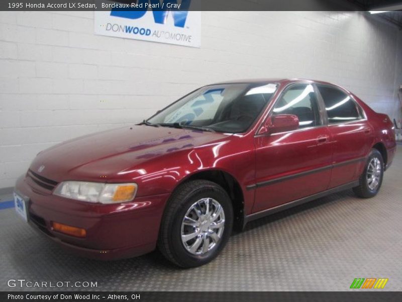 Bordeaux Red Pearl / Gray 1995 Honda Accord LX Sedan