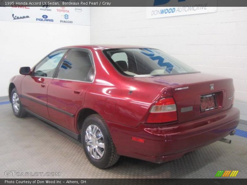 Bordeaux Red Pearl / Gray 1995 Honda Accord LX Sedan