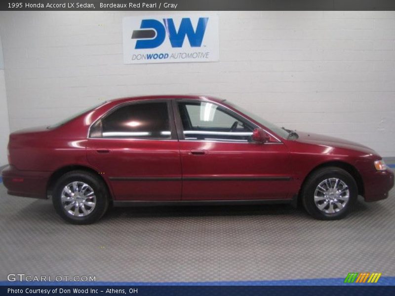 Bordeaux Red Pearl / Gray 1995 Honda Accord LX Sedan