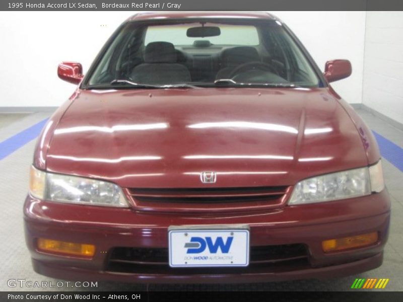 Bordeaux Red Pearl / Gray 1995 Honda Accord LX Sedan