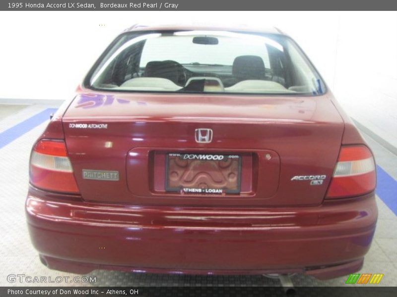 Bordeaux Red Pearl / Gray 1995 Honda Accord LX Sedan