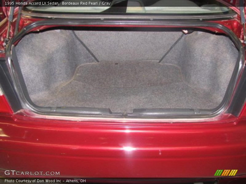 Bordeaux Red Pearl / Gray 1995 Honda Accord LX Sedan