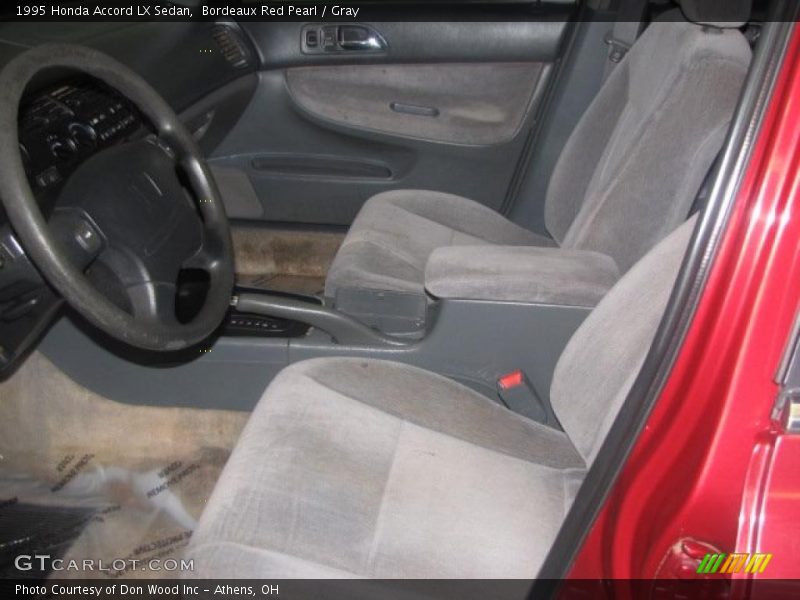 Bordeaux Red Pearl / Gray 1995 Honda Accord LX Sedan