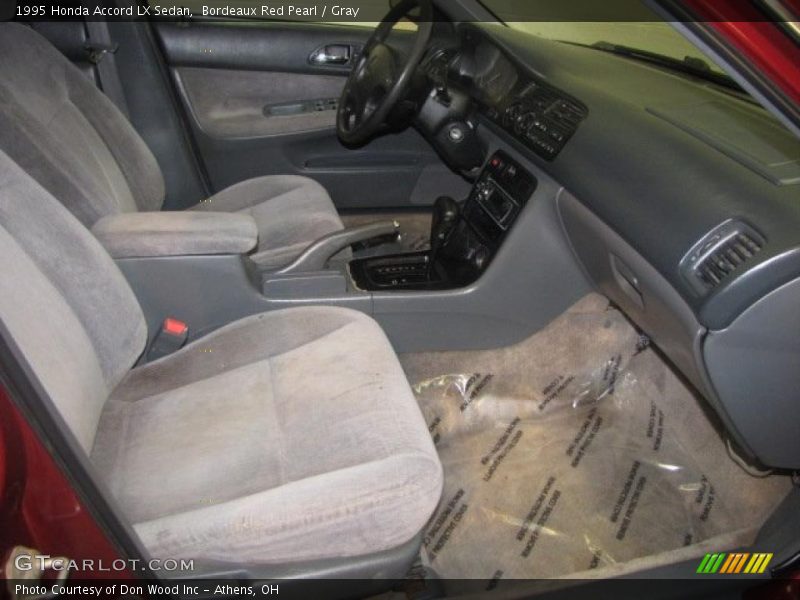 Bordeaux Red Pearl / Gray 1995 Honda Accord LX Sedan