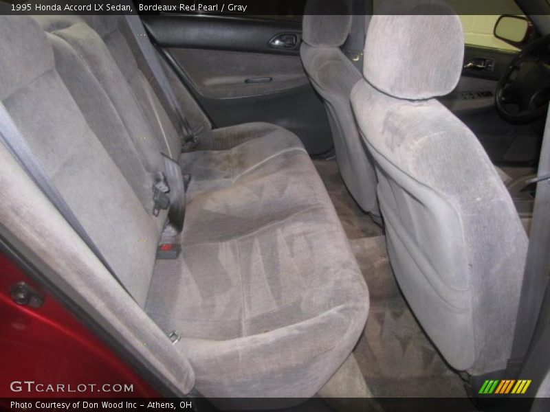 Bordeaux Red Pearl / Gray 1995 Honda Accord LX Sedan