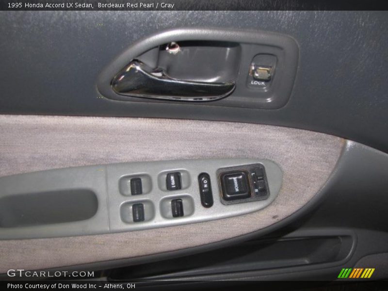 Bordeaux Red Pearl / Gray 1995 Honda Accord LX Sedan