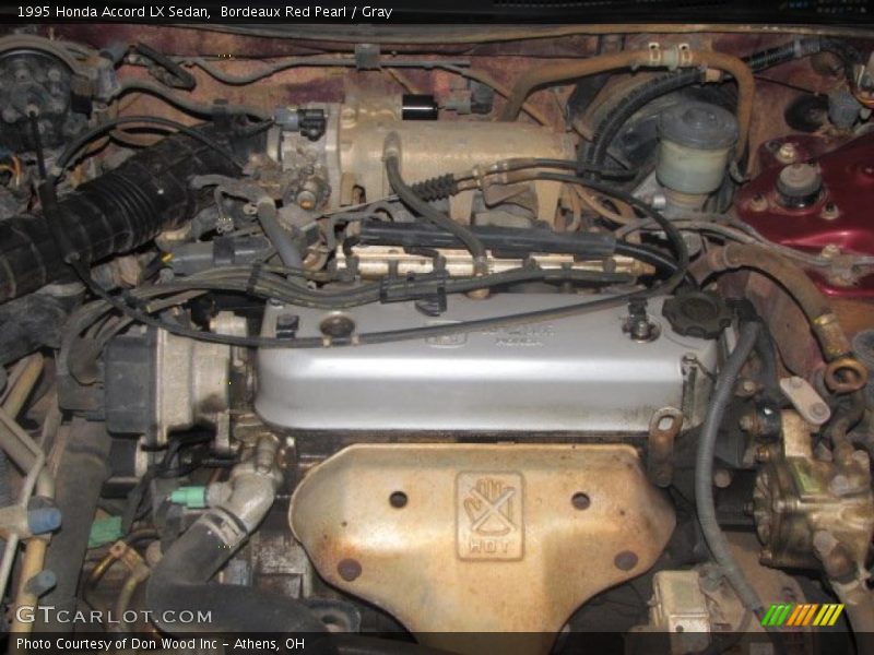 Bordeaux Red Pearl / Gray 1995 Honda Accord LX Sedan