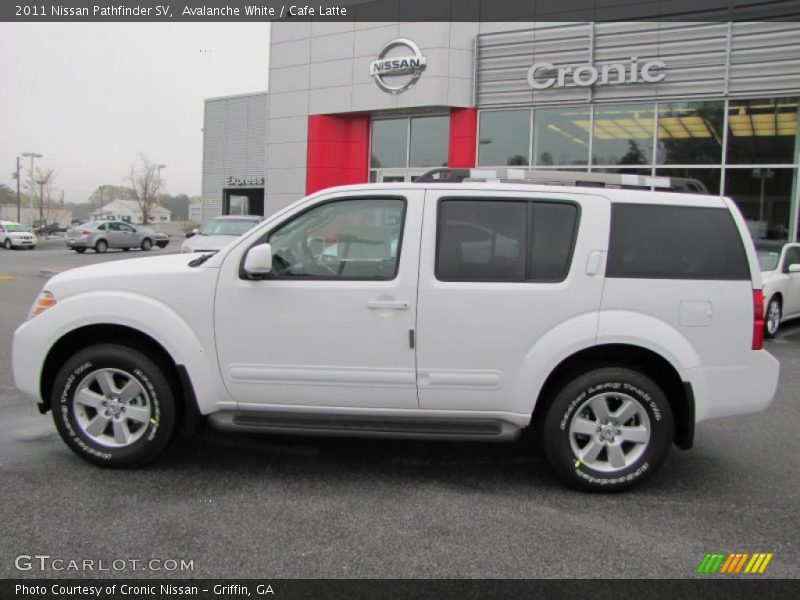 Avalanche White / Cafe Latte 2011 Nissan Pathfinder SV