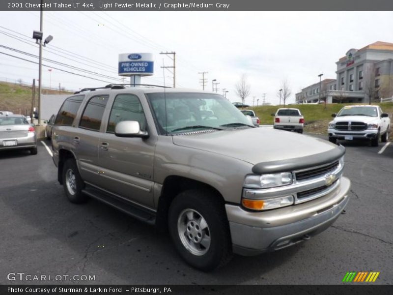 Light Pewter Metallic / Graphite/Medium Gray 2001 Chevrolet Tahoe LT 4x4