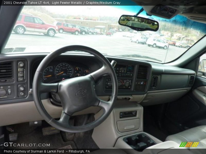Light Pewter Metallic / Graphite/Medium Gray 2001 Chevrolet Tahoe LT 4x4