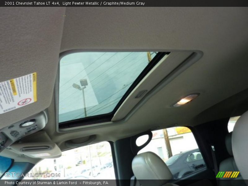 Light Pewter Metallic / Graphite/Medium Gray 2001 Chevrolet Tahoe LT 4x4