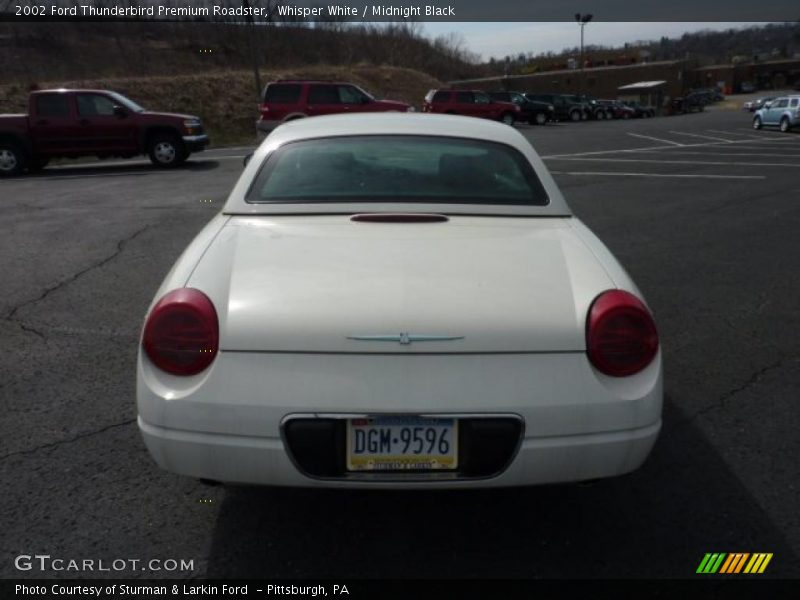 Whisper White / Midnight Black 2002 Ford Thunderbird Premium Roadster
