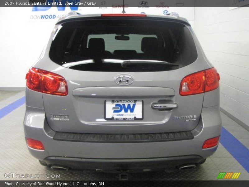 Steel Gray / Gray 2007 Hyundai Santa Fe Limited
