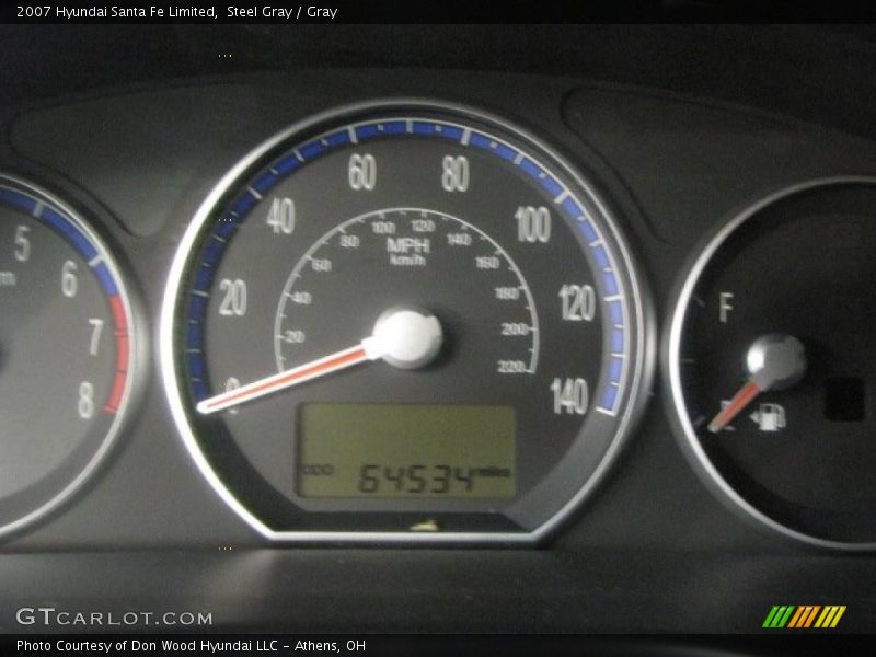 Steel Gray / Gray 2007 Hyundai Santa Fe Limited