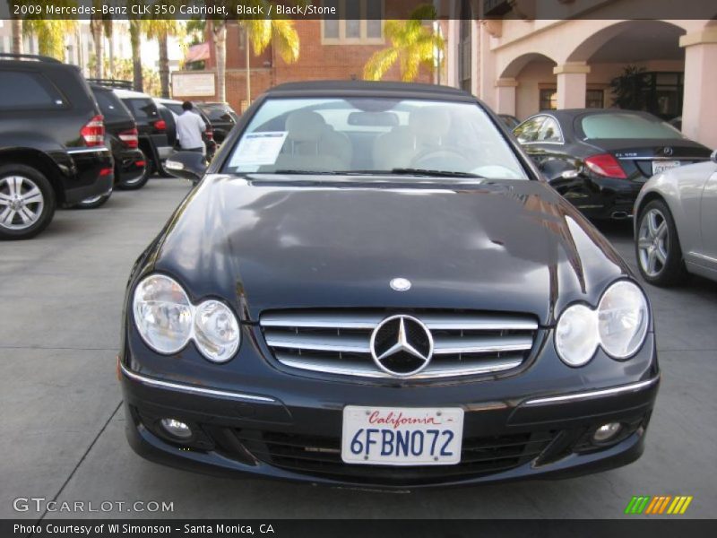 Black / Black/Stone 2009 Mercedes-Benz CLK 350 Cabriolet
